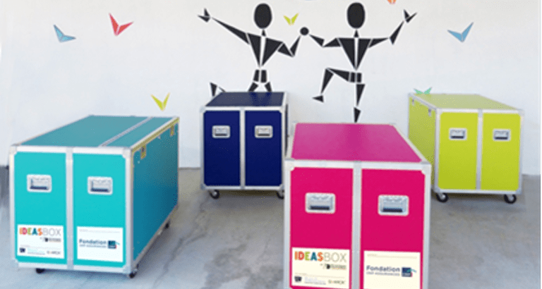 Photo des modules de l'ideas box santé de la fondation cnp assurances