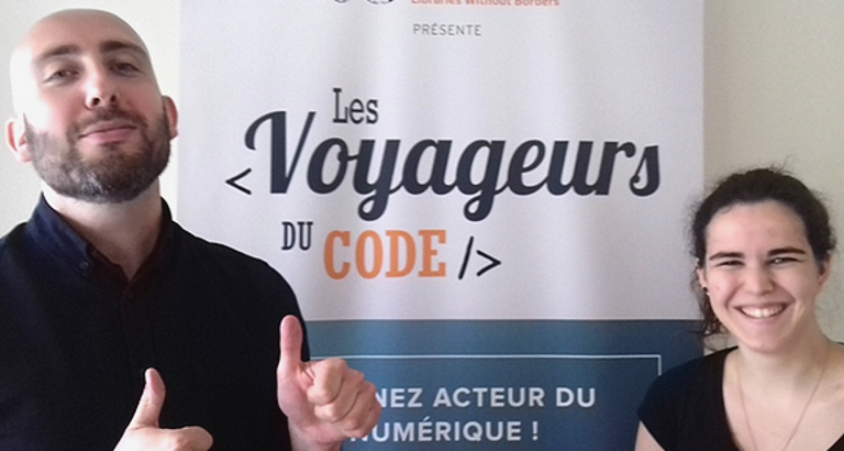 Photo des deux animateurs des webinars voyageurs du code