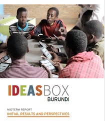 Image of the cover of the Report "Ideas Box: initial results in Burundi"