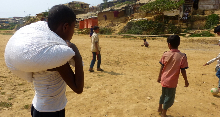 Rohingya dans le camp